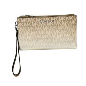 NWT Michael Kors Jet Set Travel Large Double Zip Wristlet. Retail $258.00